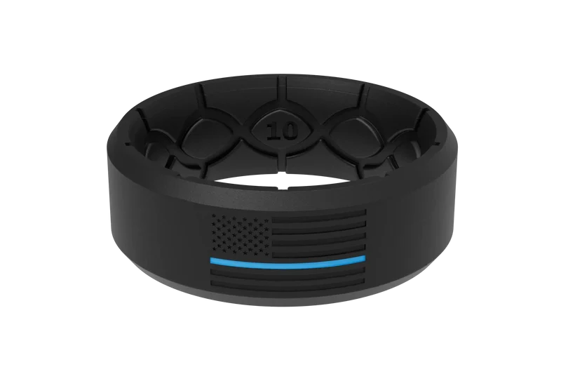Edge Hero - Protector Black/Blue Line Ring