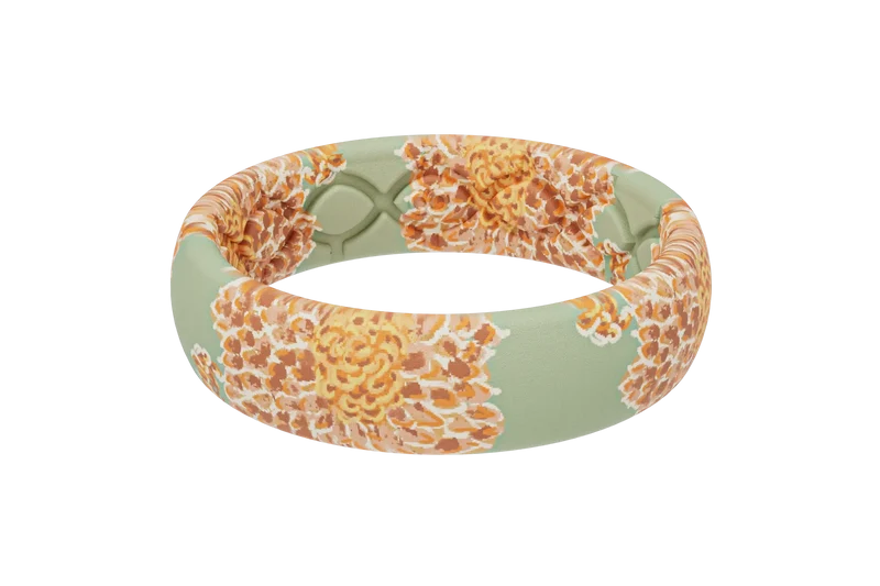 November Mums Thin Ring