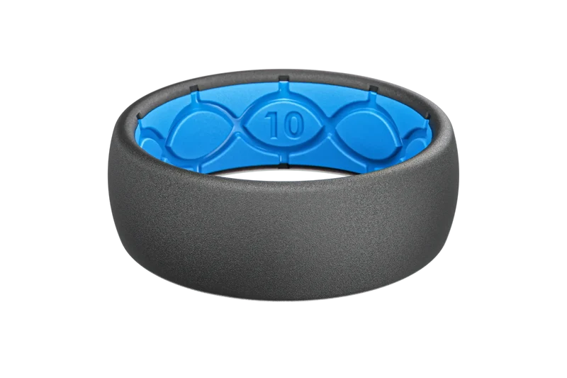 Solid Deep Stone Grey Ring