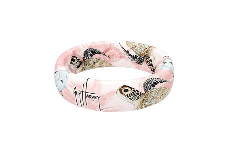 Guy Harvey Pink Sea Turtle Thin Ring